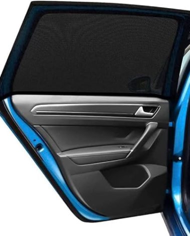 Car Window Shade, PEYOU 2 Pack Car Side Window Sun Shades, UV Protection Breathable Mesh Baby Window Covers, Universal Fit Most (99%) of Cars, Privacy Protect for Kids,Family,Pets,Tints