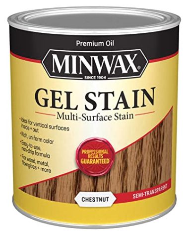 Minwax Gel Stain for Interior Wood Surfaces, Quart, Chestnut