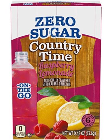 Country Time Sugar-Free Raspberry Lemonade Drink Mix (6 On-the-Go Packets)