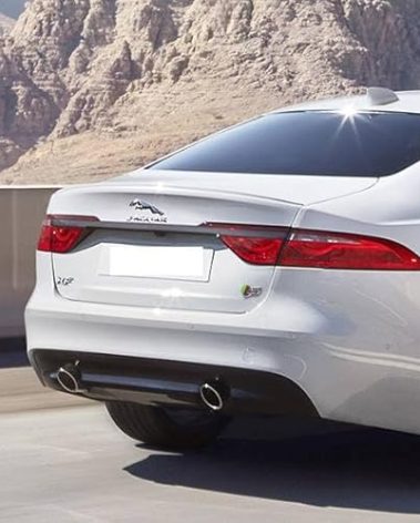 AULPEE Decal Compatible with Rear Emblem XE XF XJ F-Type F-PACE Trunk Emblem Rear Letter Sticker (Rear Chrome)