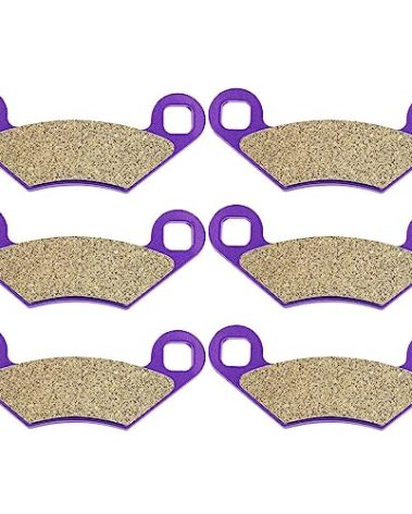 OCPTY Brake Pads Fit for Polaris Predator 500 2003 2004 2005 2006 2007, for Polaris Predator 500 Troy Lee Edition 2004 2005 2006, Front and Rear (Carbon Fiber)