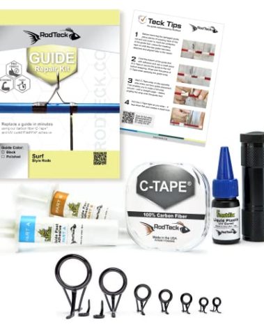 RodTeck Guide Repair Kit/Complete Fishing Rod Repair Kit/Surf Rod
