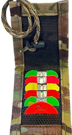 Bend-Able Guide Express – Camo Mouth Call Organizer for Elk & Turkey Hunting | Holds 6 Diaphragm Reeds | Magnetic Flap | Attaches to Pack, Harness, or Worn with Lanyard