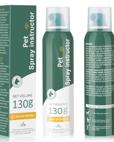 Dog Corrector Spray for Dogs 130ml 2 Pack, Dog Corrector Dog Trainer. Stops Barking, Jumping Up, Place Avoidance, Food Stealing, Dog Fights, Attack, Unwanted Behavior, Easy to Use, Safe & Humane
