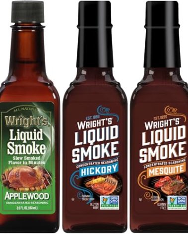 Wright's Liquid Smoke Applewood,Hickory & Mesquite (3 Pack) 3.5 oz