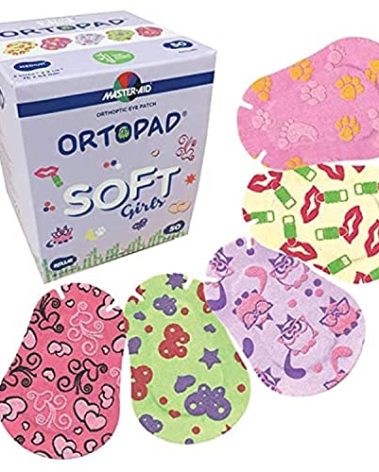 Ortopad® Soft Bamboo Girls Eye Patches, 50/Box (Regular Size, 4+ yrs) Textured Accents
