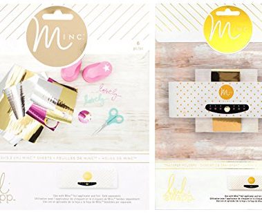 Heidi Swapp - Mini Minc - Transfer Folders & Toner Sheets - 6 Inch Foiling Machine Accessories Set