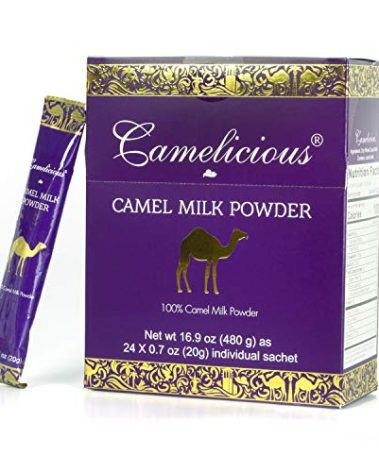 Camel Milk Powder Camelicious 480g Box US Edition(24 Packets x 20g each) Non-GMO, Gluten Free Low Lactose Alternative Dry Milk Powder - Flash Pasteurized Powdered Camel Milk Longer Shelf Life