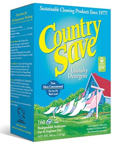 - HE Natural Laundry Detergent Clear and Free of Fillers and Chemicals - Sensitive Washing Detergent Safe for Babies - Country Save Laundry Detergent, 100 oz (160 loads)