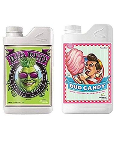 Advanced Nutrients Big Bud and Bud Candy Bundle Set Fertilizers Hydroponics (1 Liter)