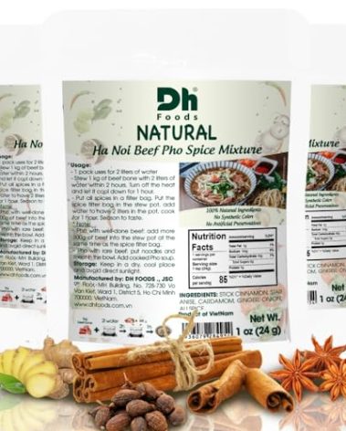 Dh Foods Pho Spice Bag Seasoning, Pho Seasoning Packets, Gia Vi Nau Pho Ha Noi, Beef Pho Spice, Pho Hoa, come with filter bag, 3 packs