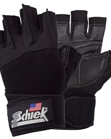 Schiek Sports 540 Platinum Lifting Gloves - Non-Slip Weightlifting Gloves with Wrist Wraps for Men and Women