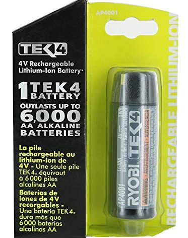 Ryobi AP4001 Genuine OEM Tek4e 4 Volt Compact Lithium Ion Rechargeable Battery Pack (Charger Not Included, Battery Only)
