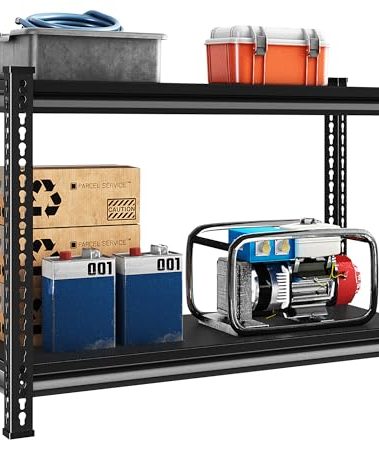 Rufokisa 2-Tier Heavy Duty Metal Shelving Unit, 40"W x 18"D x 36"H, Industrial Style, 2 Shelves, 880 lbs Capacity