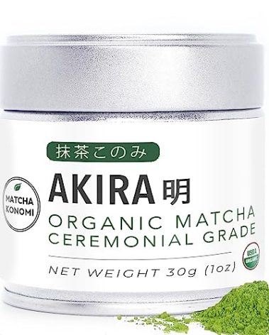 Akira Matcha 30g - Organic Premium Ceremonial Japanese Matcha Green Tea Powder - First Harvest - Zero Sugar - USDA and JAS Certified