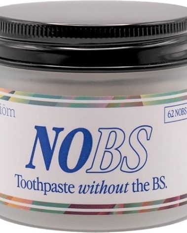 NOBS (No Bad Stuff) Toothpaste Tablets - Nano Hydroxyapatite, Fluoride & Plastic Free, Eco & Travel Friendly - Remineralize with NHA (1 Month)