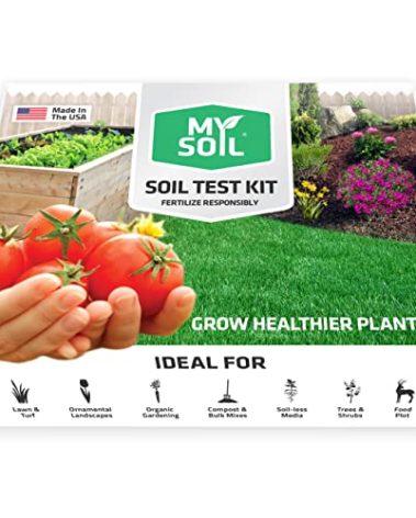 MySoil Soil Test Kit, Unlock Your Lawn & Garden Potential, Complete & Accurate Nutrient and pH Analysis with Recommendations Tailored to Your Soil and Plant Needs