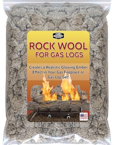 Midwest Hearth Rock Wool for Gas Log - 6 oz. Bag