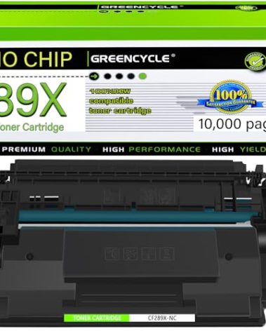 greencycle High Yield Compatible 89A 89X Black Toner Cartridge Replacement for HP 89X Cf289X Cf289A [No Chip] Work with Enterprise M507 M507n M507dn M507x MFP M528 M528dn M528c M528z Printer(1 Pack)