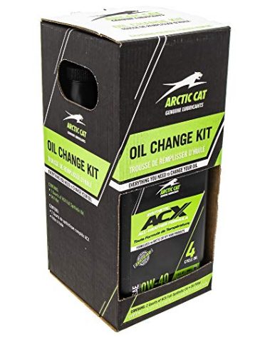 Arctic Cat 2436-851 ACX 0W-40 Synthetic 2 Quart Oil Change Kit for Alterra Prowler