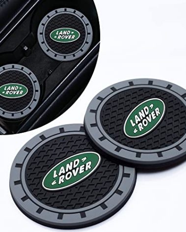 for Land Rover Car Cup Holder Coaster, Auto Cup Holder Insert Coaster Compatible with Land Rover LR2 LR3 LR4 Range Rover Sport Defender Discovery Sport LR4 Land Cruiser, 2PCS