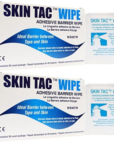 Skin Tac Adhesive Barrier Wipes - 50 ct Per Box - Pack of 2 Boxes