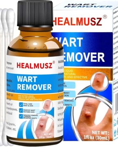 Warts Remover, Plantar Wart Removers for Feet, Fast Acting Natural Common Wart Removal Maximum Strength for Men and Women for Plantar Wart, Genital Wart, H , Common , Flat , Corn Warts, Callus 30ml