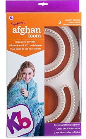 Authentic Knitting Board Afghan Knitting Loom for Blankets, Loom Knitting Blankets, S Shaped Loom