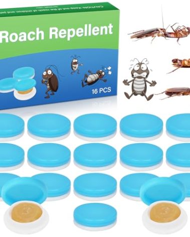 16 PCS Roach Bait - Roach Repellent and Gel for Roach Nest Elimination of Indoor Infestations, Roach Traps, Roach Control Gel, Quick Catch Roach Bait Station for Small Large Roaches