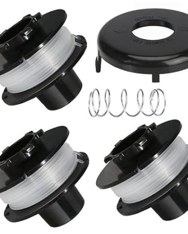 MADAT 88175 Trimmer Spool Line 30Ft 0.065" Fit for Toro 51256 51301 51302 51303 51304 51305 51307 51308 51309 51324 51326 51331 51332 Spring and Spool Cap for 10"-15" Trimers 3Pcs