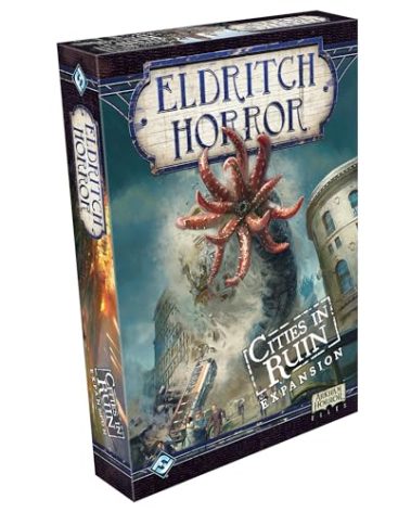 Eldritch Horror Cities in Ruin Board Game EXPANSION | Mystery Game | Cooperative Board Game for Adults and Family | Ages 14+ | 1-8 Players | Avg. Playtime 3 Hours | Made by Fantasy Flight Games