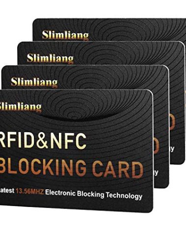 4 Pack RFID Blocking Card, Smart Slim Design Perfectly fits in Wallet/Purse