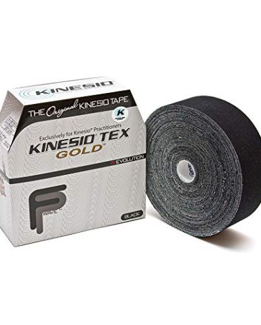 Kinesio Taping - Elastic Therapeutic Athletic Tape Tex Gold FP - Bulk Roll - Black – 2 in. x 103 ft