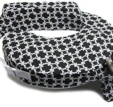 My Brest Friend Original Nursing Pillow Cover - Slipcovers for Baby - Adjustable Fit, Easy Care, Durable - Original Nursing Pillow Not Included, Black and White Marina
