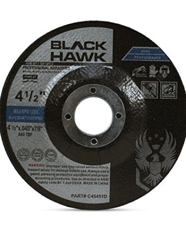 BHA Metal and Stainless Steel Depressed Center Cut Off Wheels for Angle Grinders, 4.5” x .045” x 7/8” - 25 Pack