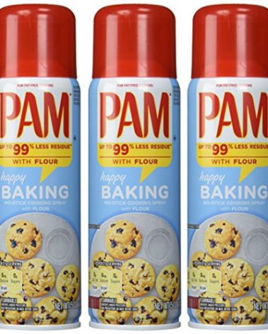 PAM Baking Spray with Flour 5 fl oz PACK, 15 Ounce, (Pack of 3)
