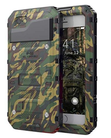 Beasyjoy for iPhone SE 2022/2020, Heavy Duty Case with Screen Protector, Military Grade Shockproof, Camo