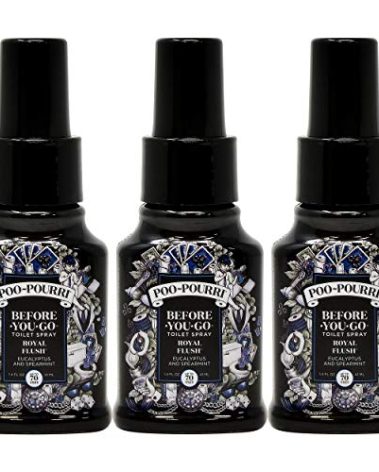 Poo-Pourri Royal Flush Before You Go Toilet Spray 1.4 Ounce Bottle, 3 Pack