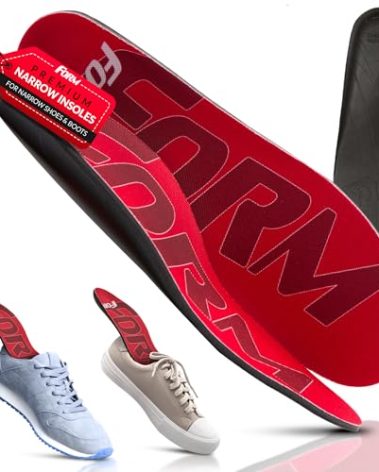Form Premium Narrow Insoles for Comfort & Maximum Pain Relief, Ideal for Narrow Shoes & Boots (Men's 9-9.5, Women's 10.5-11)