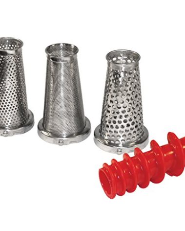 Weston 4 Piece Accessory Kit for Tomato Press and Sauce Maker ,Silver