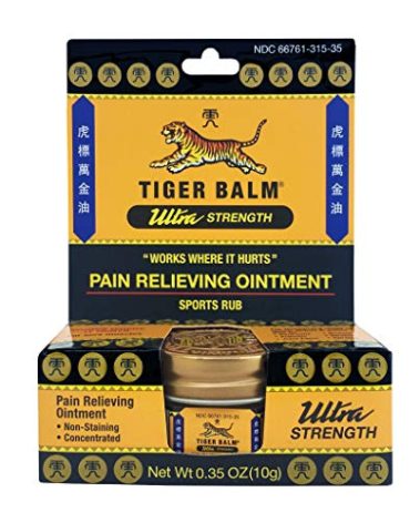 Tiger Balm Pain Relieving Ultra Strength, 10g – Soothing Ointment – Ultra Strength Muscle Rub – Tiger Balm Ointment – Non-Staining Sports Muscle Rub