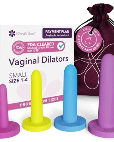 Small Vaginal Dilators for Pelvic Floor Therapy & Vaginismus Pain Relief – FDA-Cleared Silicone Set with 100+ Tutorials, Support Group & Doctor Access