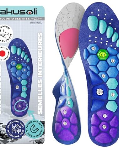 Akusoli Shoe Insoles Men Arch Support Inserts for Men & Women, for Flat Feet, High Arch Support Inserts Women, Foot Insoles for Woman Standing All Day S/M Womens 5-9.5 Mens 5.5-7.5