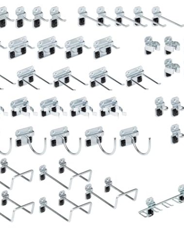 Triton Products LockHook Steel Pegboard Hook Assortment Kit - 46 Piece