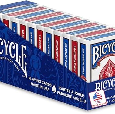 Bicycle Standard Playing Cards, Poker Size, 12 Pack