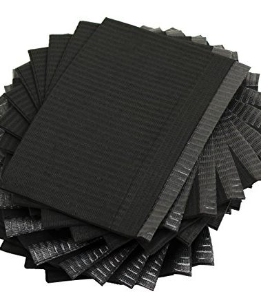 Adenna Dental Bibs/Lap Cloths BIB740BK - Disposable, Black, Case of 500