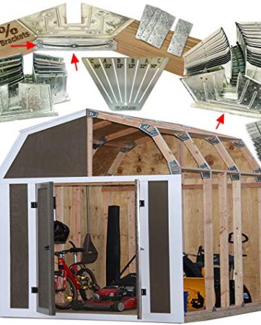 EZBUILDER 50 Structurally Stronger Truss Design Easy Shed Kit Builds 6in–14in Widths Any Length Storage Barn Shed Garage Playhouse Easy Framing Kit 2x4 Basic Barn Roof Wood NOT Included