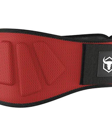 Weight Lifting Belt For Men and Women - 6 Inch Auto-Lock Weightlifting Back Support, Back Belt for Lifting, Fitness, Strength Training and Powerlifitng (Large, Red)