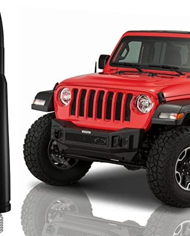 𝐁𝐮𝐥𝐥𝐞𝐭 Antenna Mast for Jeep Wrangler JK JL 4xe Gladiator 2007-2023 - Highly Durable Premium Truck Antenna - Car Wash-Proof Radio Antenna for FM AM - Jeep Wrangler Accessories for Men & Women