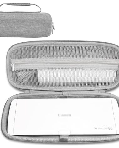 Klawdsky Hard EVA Travel Case Fits for Canon imageFORMULA R10 / P-215II Portable Document Scanner,CASE ONLY